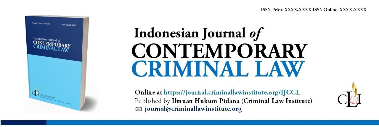 Header Indonesian Journal of Contemporary Criminal Law