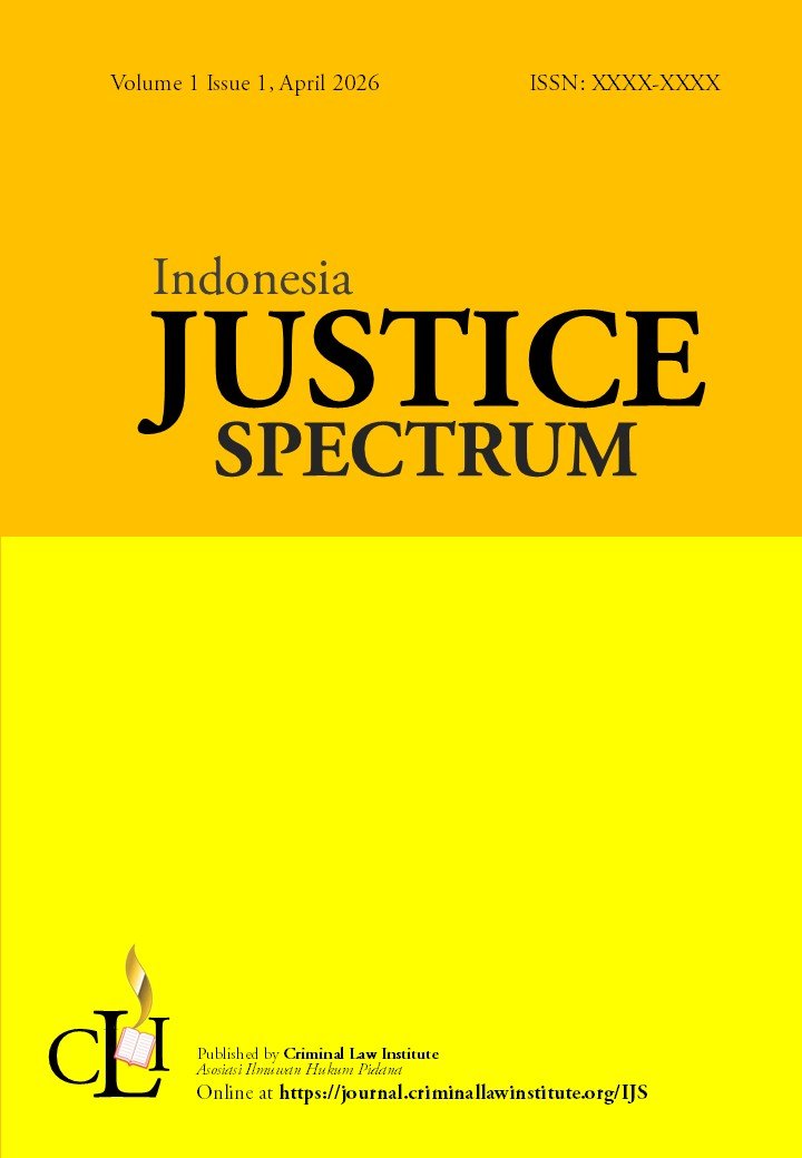 					View Vol. 1 No. 1 (2026): Indonesian Justice Spectrum, April 2026
				